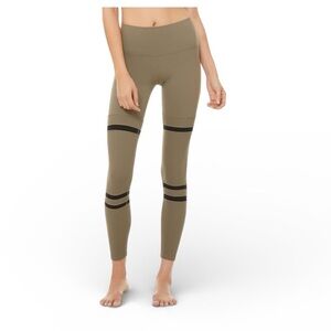 Alo High Waist Legit Black and Brown Leggings